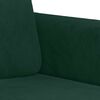 vidaXL Ensemble de canapés 2 pcs vert foncé velours