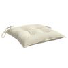 vidaXL Coussins de chaise lot de 2 blanc crème 50x50x7 cm tissu oxford