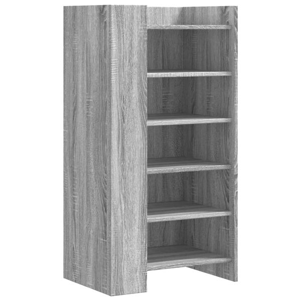vidaXL Armoire &agrave; chaussures sonoma gris 52x37,5x100 cm