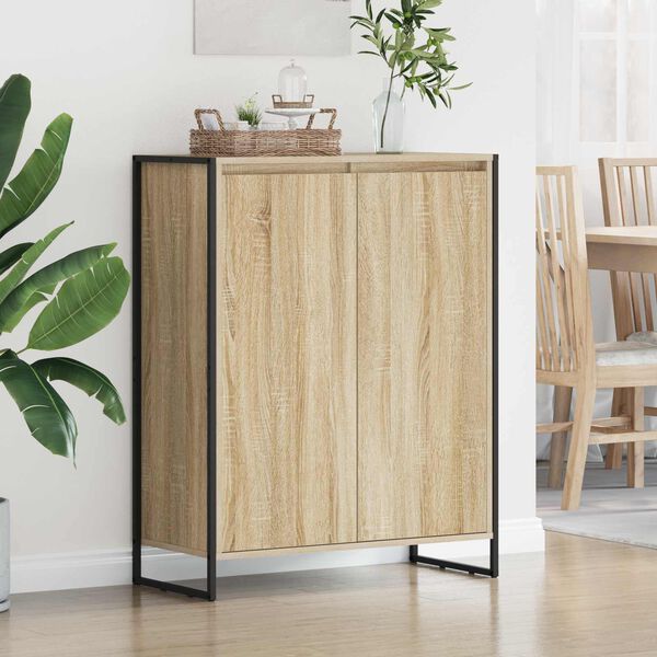 vidaXL Cabinet &agrave; chaussures Sonoma 79 x 36 x 100 cm Bois d'ing&eacute;nierie