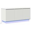 vidaXL Meuble TV Blanc 100 x 38 x 49 cm Bois d'ing&eacute;nierie