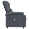 vidaXL Fauteuil inclinable &eacute;lectrique Gris fonc&eacute; Velours