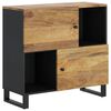 vidaXL Buffet avec 2 portes 80x33x75 cm bois massif de manguier