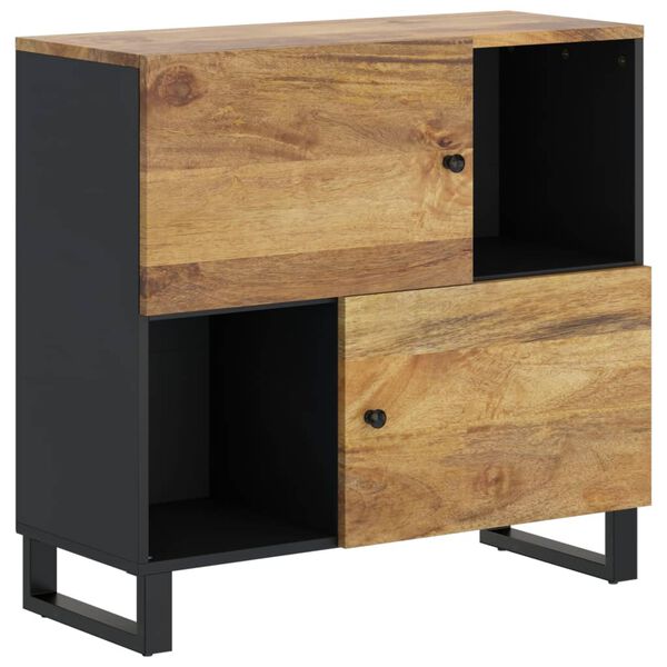 vidaXL Buffet avec 2 portes 80x33x75 cm bois massif de manguier