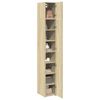 vidaXL Armoire de rangement mince ch&ecirc;ne sonoma 30x42,5x225 cm