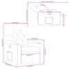 vidaXL Fauteuil inclinable Cr&egrave;me Tissu