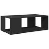 vidaXL Table basse noir 89,5x48x30 cm bois d'ing&eacute;nierie