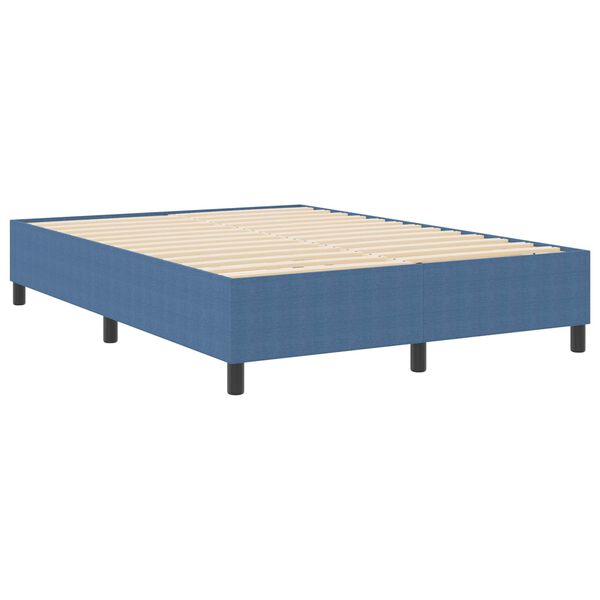 vidaXL Cadre de lit plateforme Bleu 140 x 190 cm