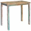 vidaXL Table de bar 110 x 55 x 100 cm Bois massif recycl&eacute; Multicolore