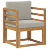 vidaXL Canap&eacute; d&rsquo;ext&eacute;rieur Bois d'acacia massif et polyester