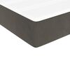 vidaXL Sommier &agrave; lattes de lit et matelas Gris fonc&eacute; 90x190 cm Velours