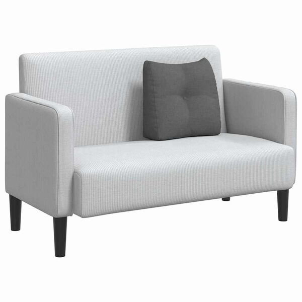 vidaXL Coussin de Dos Gris fonc&eacute; 45 x 24 x 50 cm tissu