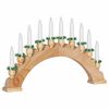 vidaXL Arche de Bougies de No&euml;l avec 10 Bougies LED Marron