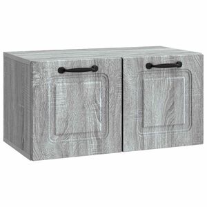 vidaXL Meuble TV mural Sonoma gris 59,5 x 31 x 30 cm Bois d'ing&eacute;nierie