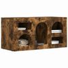 vidaXL Meuble TV Ch&ecirc;ne fum&eacute; 80 x 35 x 40 cm Bois d'ing&eacute;nierie