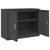 vidaXL Armoire de rangement Noir 90 x 40 x 70 cm Acier