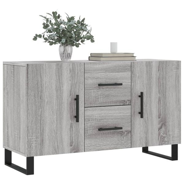 vidaXL Buffet sonoma gris 100x36x60 cm bois d'ingénierie
