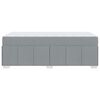 vidaXL Cadre de lit avec matelas Gris clair 90 x 190 cm tissu
