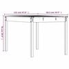 vidaXL Table de jardin blanc 121x82,5x76 cm bois massif de pin