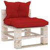 vidaXL Salon palette de jardin 5 pcs avec coussins bois de pin