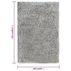 vidaXL Tapis shaggy &agrave; poils hauts Gris 160x230 cm 50 mm