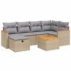 vidaXL Patio Sofa Set 6 pc 6 place Beige et gris