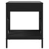vidaXL Table de chevet avec LED infini noir 40x40x49 cm