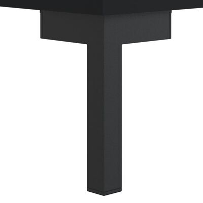 vidaXL Table de chevet noir 40x40x66 cm bois d'ingénierie