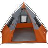 vidaXL Tente Tipi avec toit Gris et orange 383 x 338 x 217 cm taffetas