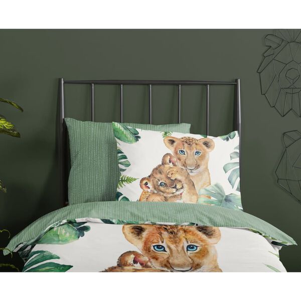 Good Morning Housse de couette enfant JUNGLE 140x200/220 cm Vert