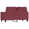 vidaXL Canap&eacute; &agrave; 2 places Rouge bordeaux 120 cm Tissu