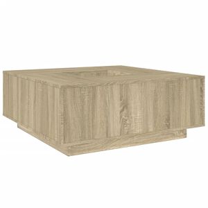 vidaXL Table basse ch&ecirc;ne sonoma 100x100x40 cm bois d'ing&eacute;nierie
