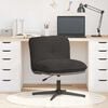 vidaXL Chaise pivotante de bureau gris fonc&eacute; boucl&eacute; comme laine tissu