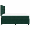 vidaXL Sommier &agrave; lattes de lit et matelas Vert fonc&eacute; 140x190cm Velours
