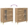 vidaXL Buffet Ch&ecirc;ne artisanal 69,5 x 34 x 90 cm Bois d'ing&eacute;nierie