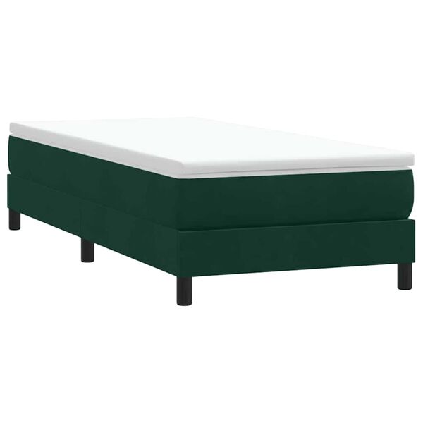 vidaXL Sommier &agrave; lattes de lit sans matelas vert fonc&eacute; 90x220 cm