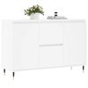 vidaXL Buffet blanc 101,5x35x70 cm bois d'ing&eacute;nierie