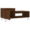 vidaXL Table basse Ch&ecirc;ne marron 100x50x45 cm Bois d'ing&eacute;nierie