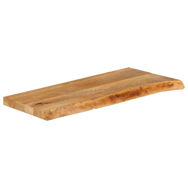 vidaXL Dessus de table &agrave; bord vivant 80x40x2,5 cm bois massif manguier
