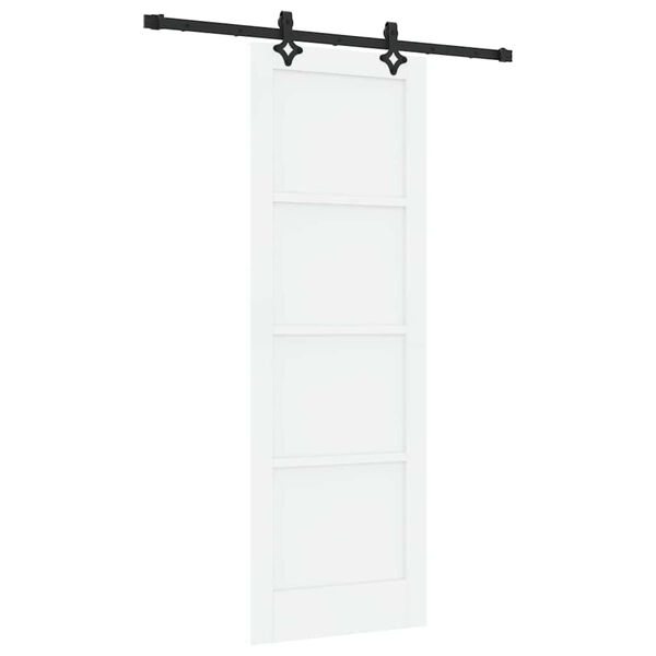 vidaXL Porte coulissante ORKDAL Blanc 73,5 x 211 cm Pin massif