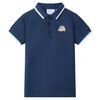 Polo pour enfants bleu fonc&eacute; 92