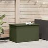vidaXL Bo&icirc;te de Rangement Ext&eacute;rieure Vert olive 80 x 50,5 x 50 cm