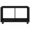 vidaXL Table d'appoint Ch&ecirc;ne noir 72 x 33 x 42,5 cm Bois d'ing&eacute;nierie