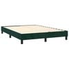 vidaXL Sommier &agrave; lattes de lit matelas et LED Vert fonc&eacute; 140x200 cm