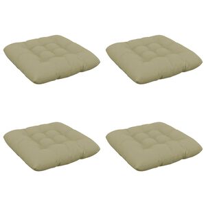 vidaXL Coussins de si&egrave;ge VIANEN 4 pc 100 % polyester Vert clair