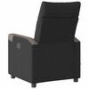 vidaXL Fauteuil de massage inclinable &eacute;lectrique Noir Tissu