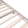 vidaXL Cadre de lit sans matelas blanc bois de pin massif
