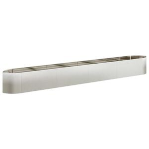 vidaXL Jardin sur&eacute;lev&eacute; Acier inoxydable 380 x 40 x 40 cm Acier