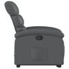vidaXL Fauteuil inclinable Gris Similicuir