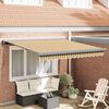 vidaXL Auvent R&eacute;tractable Multicolore 300 x 250 cm Tissu et M&eacute;tal